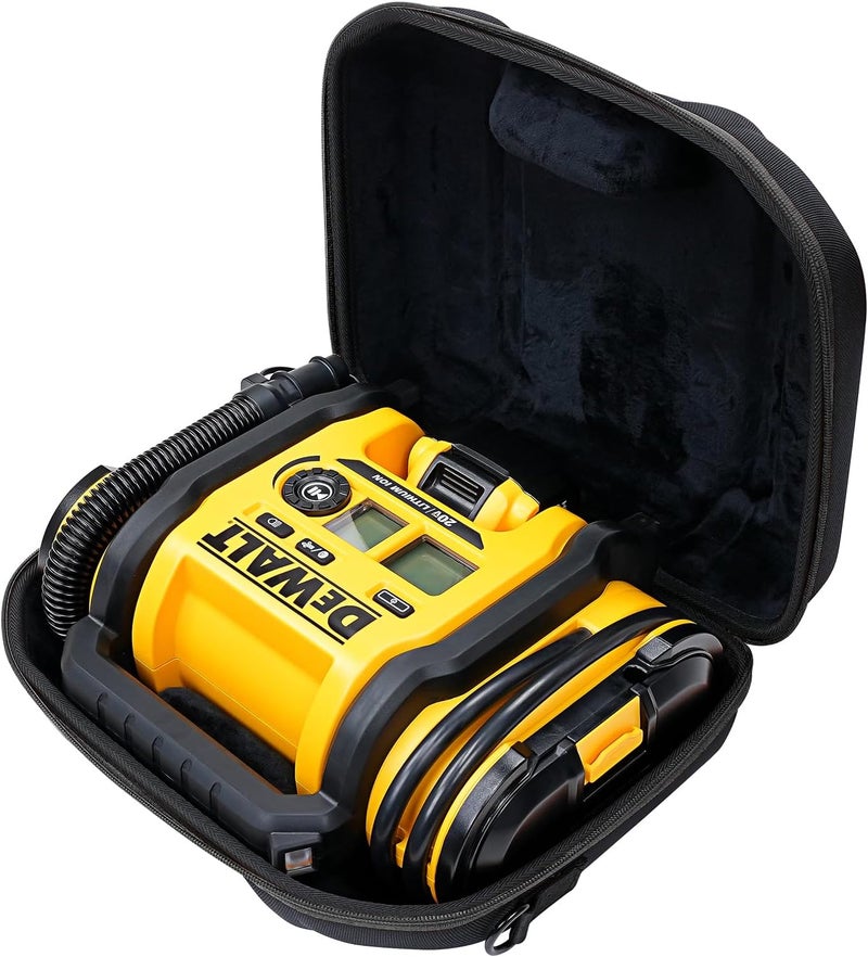 MeEazy Hard Case, Protective Custom-Fit Padded Storage Bag with YKK Zippers, Form-Fitting Shell, and Wide Shoulder Strap for DEWALT DCC020IB 20V Max Air Compressor Tire Inflator (CASE ONLY) - Image 1